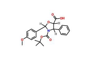 Kyselina (4S, 5R) -3-terc-butoxykarbony-2- (4-anizyl) -4-fenyl-5-oxazolidínkarboxylová CAS 155396-69-3 / CAS 196404-55-4