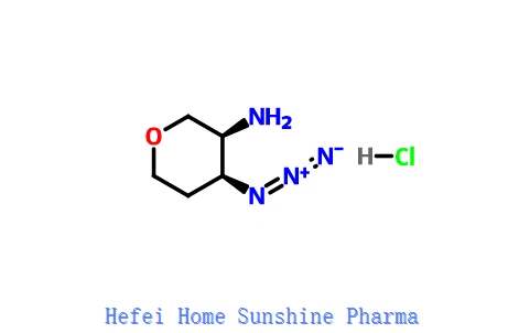 (3S,4S)-4-azidotetrahydro-2H-pyrán-3-amín hydrochlorid CAS 1707289-89-1