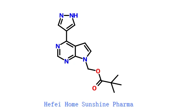 [4- (1 H-Pyrazol-4-yl) -7H-pyrolo [2,3-d] pyrimidin-7-yl] metylpivalát CAS 1146629-77-7