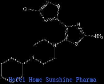 4-(4-chlórtiofén-2-yl)-5-(4-cyklohexylpiperazín-1-yl)tiazol-2-amín CAS 570407-42-0