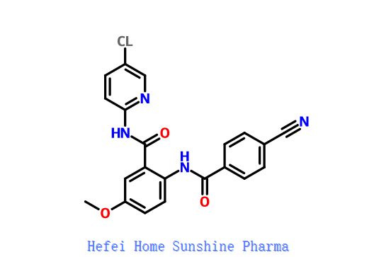 N-(5-chlór-2-pyridinyl)-2-[(4-kyanokoyl)amino]-5-metoxybenzamid CAS 330942-01-3