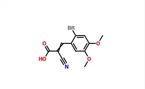 3-(2-bém-4,5-dimethoxyfenyl)-2-kyselina kyanoakrylová CAS 41234-19-9