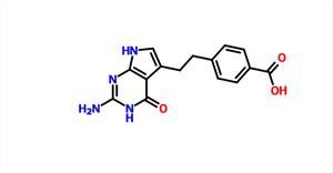 kyselina 4-[2-(2-amino-4,7-dihydro-4-oxo-3H-pyrrolo[2,3-d]pyrimidín-5-yl)etyl]-benzoová kyselina; PMC CAS 137281-39-1