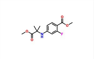 Metyl 2-fluór-4-((1-metoxy-2-metyl-1-oxopropan-2-yl) amino) benzoát CAS 1802242-47-2