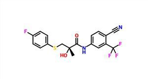 N- [4-kyano-3- (trifluórmetyl) fenyl] -3-[(4-fluórfenyl) tio] -2-hydroxy-2-metylpropionamid CAS 90356-78-8