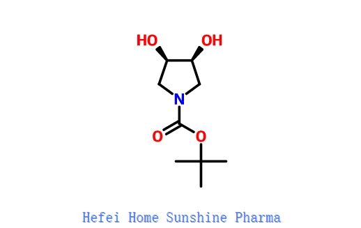 Terc-butyl (3R, 4S) -3,4-dihydroxypyrolidín-1-karboxylát CAS 186393-22-6